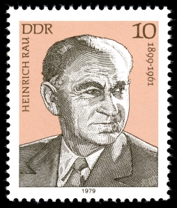 Heinrich Rau auf einer DDR-Briefmarke von 1979