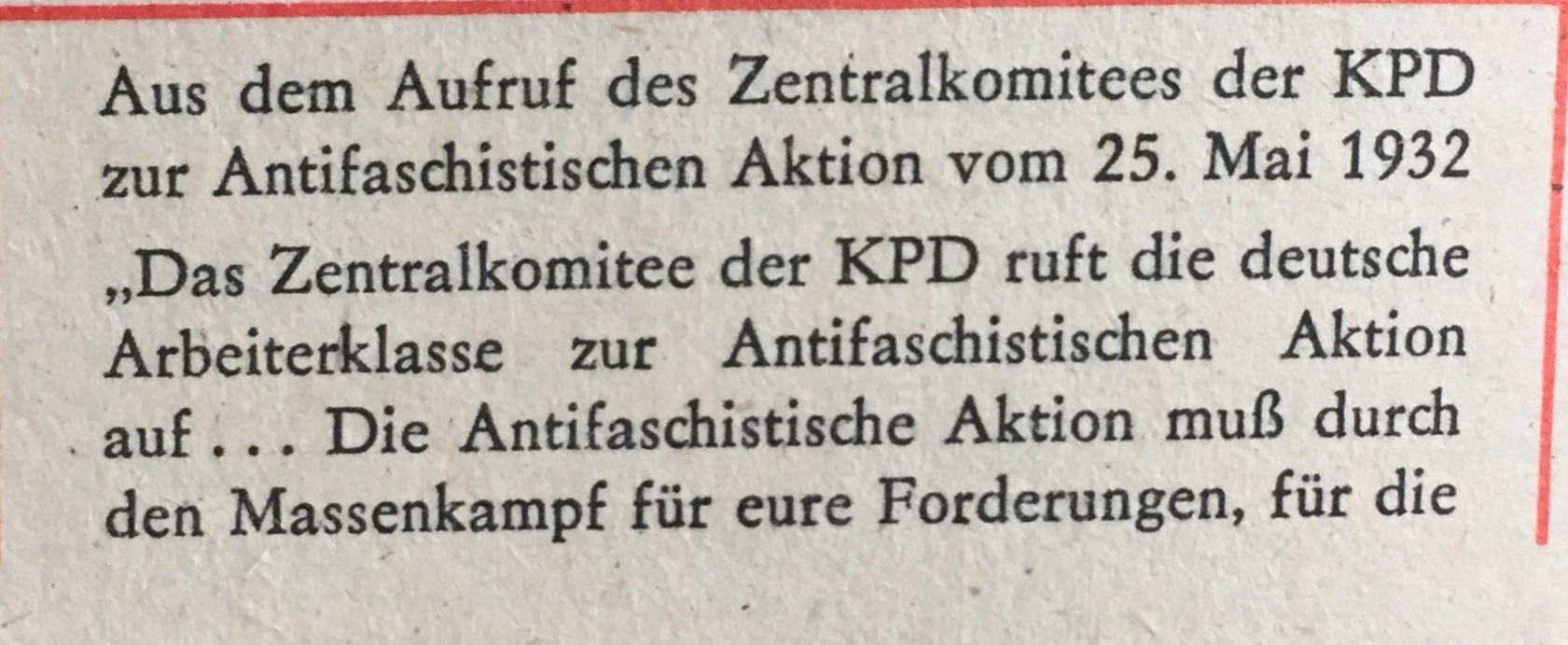 Aufruf ZK KPD 1932 1